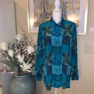 Silk Lore button down 100% silk